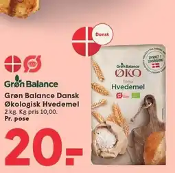 SPAR Grøn Balance Dansk Økologisk Hvedemel tilbud