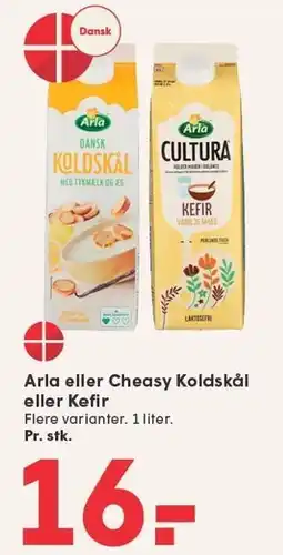 SPAR Arla eller Cheasy Koldskål eller Kefir tilbud