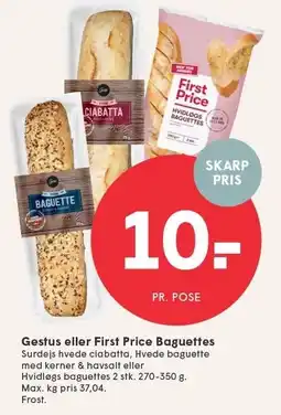 SPAR Gestus eller First Price Baguettes tilbud