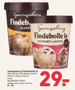 SPAR Spangsberg Flødebolle Is tilbud