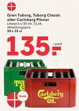 SPAR Grøn Tuborg, Tuborg Classic eller Carlsberg Pilsner tilbud