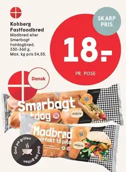 SPAR Kohberg Fastfoodbrød tilbud