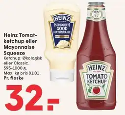 SPAR Heinz Tomatketchup eller Mayonnaise Squeeze tilbud