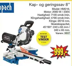 Harald Nyborg Kap- og geringssav 8'' tilbud