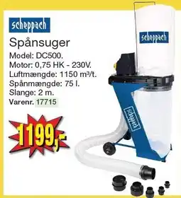 Harald Nyborg Scheppach Spånsuger tilbud