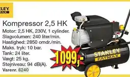 Harald Nyborg Kompressor 2,5 HK tilbud