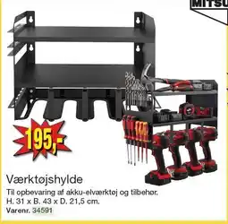 Harald Nyborg Værktøjshylde tilbud