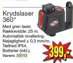 Harald Nyborg Krydslaser 360° tilbud