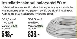 Harald Nyborg Installationskabel halogenfri 50 m tilbud