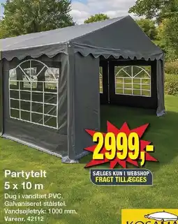 Harald Nyborg Partytelt 5 x 10 m tilbud