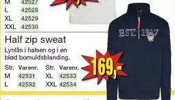Harald Nyborg Half zip sweat tilbud