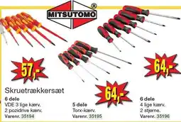 Harald Nyborg MITSUTOMO Skruetrækkersæt tilbud