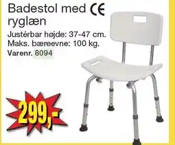 Harald Nyborg Badestol med ryglæn tilbud