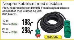 Harald Nyborg Neoprenkabelsæt med stikdåse tilbud