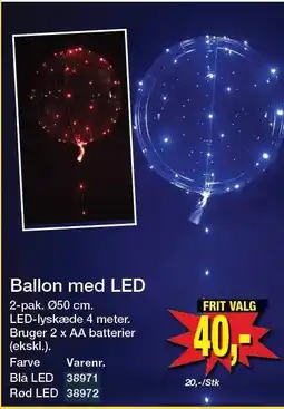 Harald Nyborg Ballon med LED tilbud