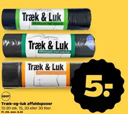 Netto Træk-og-luk affaldsposer tilbud