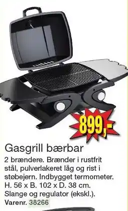 Harald Nyborg Gasgrill bærbar tilbud