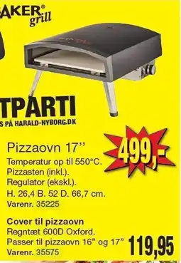 Harald Nyborg BAKER grill Pizzaovn 17'' tilbud