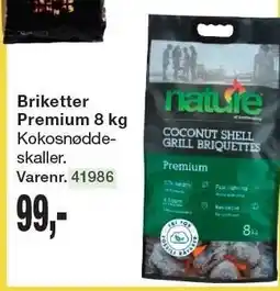 Harald Nyborg Briketter Premium 8 kg tilbud