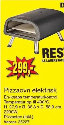 Harald Nyborg BAKER grill Pizzaovn elektrisk tilbud