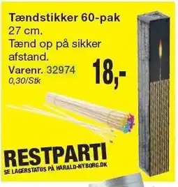 Harald Nyborg Tændstikker 60-pak tilbud