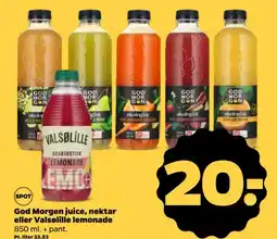 Netto God Morgen juice, nektar eller Valsølille lemonade tilbud