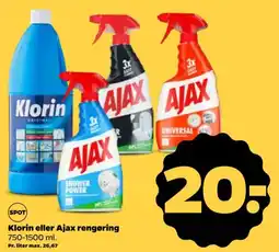 Netto Klorin eller Ajax rengøring tilbud