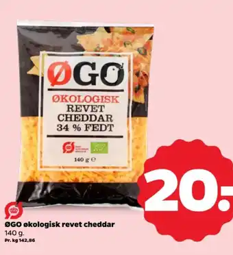 Netto ØGO økologisk revet cheddar tilbud