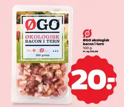 Netto ØGO økologisk bacon i tern tilbud