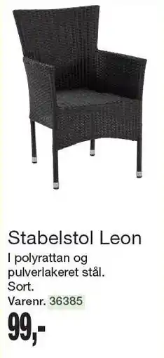 Harald Nyborg Stabelstol Leon tilbud