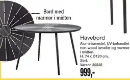 Harald Nyborg Havebord tilbud