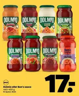 Netto Dolmio eller Ben's sauce tilbud