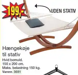 Harald Nyborg Hængekøje til stativ tilbud