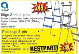 Harald Nyborg Stige 2-trin til pool eller Poolstige 3-trin tilbud