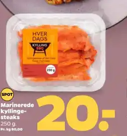 Netto Marinerede kyllinge- steaks tilbud
