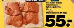Netto Premieur angus marinerede tykstegsbøffer tilbud