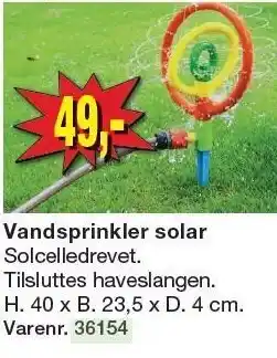 Harald Nyborg Vandsprinkler solar tilbud