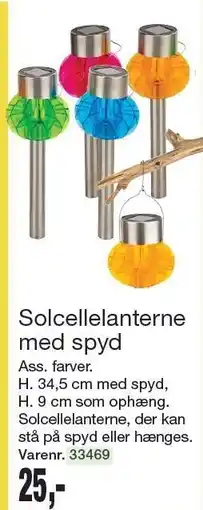 Harald Nyborg Solcellelanterne med spyd tilbud