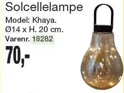Harald Nyborg Solcellelampe tilbud
