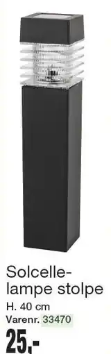 Harald Nyborg Solcellelampe stolpe tilbud