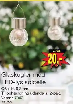 Harald Nyborg Glaskugler med LED-lys solcelle tilbud