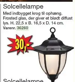 Harald Nyborg Solcellelampe tilbud
