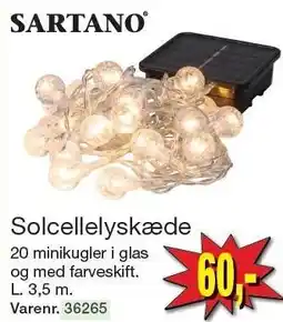 Harald Nyborg SARTANO Solcellelyskæde tilbud