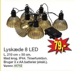 Harald Nyborg Lyskæde 8 LED tilbud