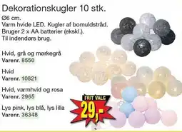 Harald Nyborg Dekorationskugler 10 stk tilbud
