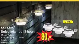 Harald Nyborg SARTANO Solcellelampe til hegn tilbud