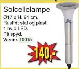 Harald Nyborg Solcellelampe tilbud