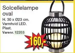 Harald Nyborg Solcellelampe oval tilbud