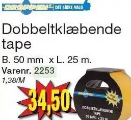 Harald Nyborg Dobbeltklæbende tape tilbud