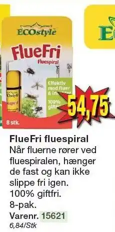 Harald Nyborg ECOstyle FlueFri fluespiral tilbud